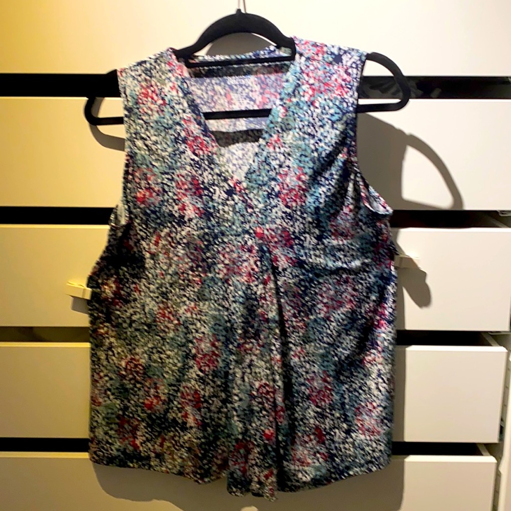 Soft stretchy sleeveless blouse